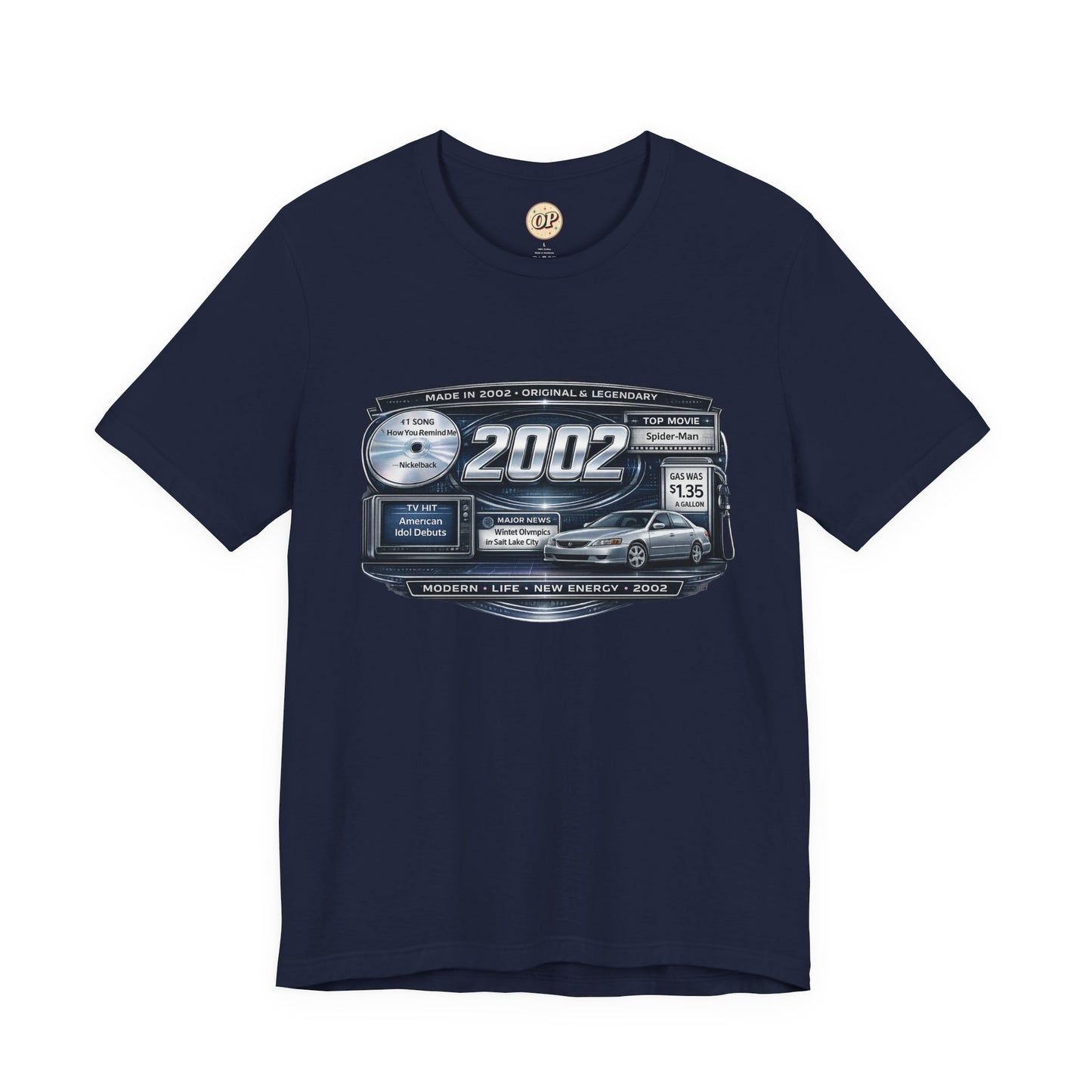 2002 Y2K Classic Car T-Shirt | Born in 2002 Birthday Gift | 24th Birthday Tee for Men & Women