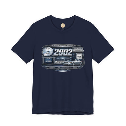 2002 Y2K Classic Car T-Shirt | Born in 2002 Birthday Gift | 24th Birthday Tee for Men & Women