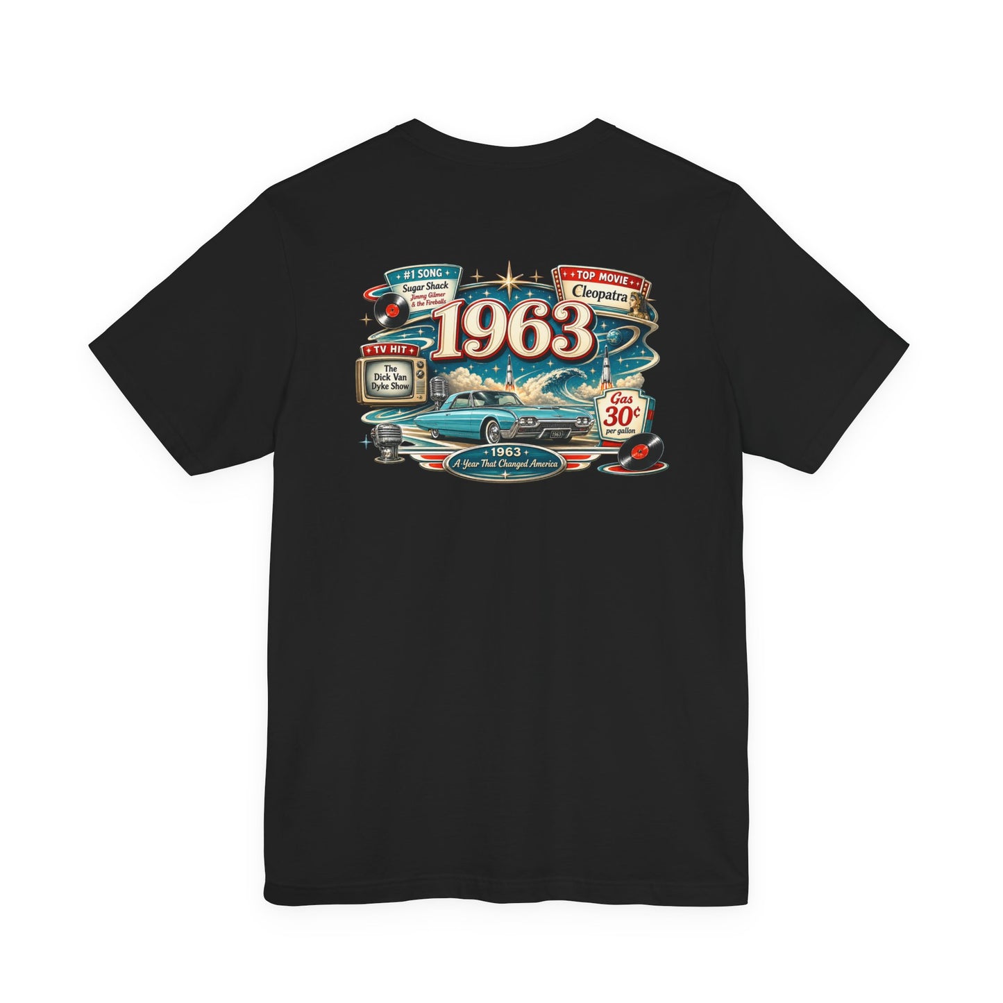 1963 Thunderbird T-Shirt | Vintage Born in 1963 Gift | 63rd Birthday Retro Tee for Men & Women