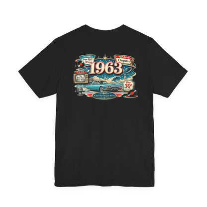 1963 Thunderbird T-Shirt | Vintage Born in 1963 Gift | 63rd Birthday Retro Tee for Men & Women