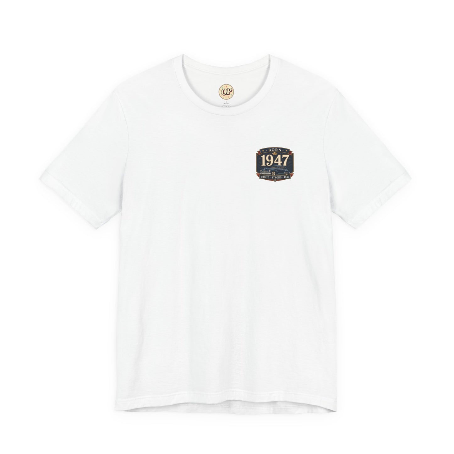 1947 Fleetline T-Shirt | Vintage Born in 1947 Gift | 79th Birthday Retro Tee for Men & Women
