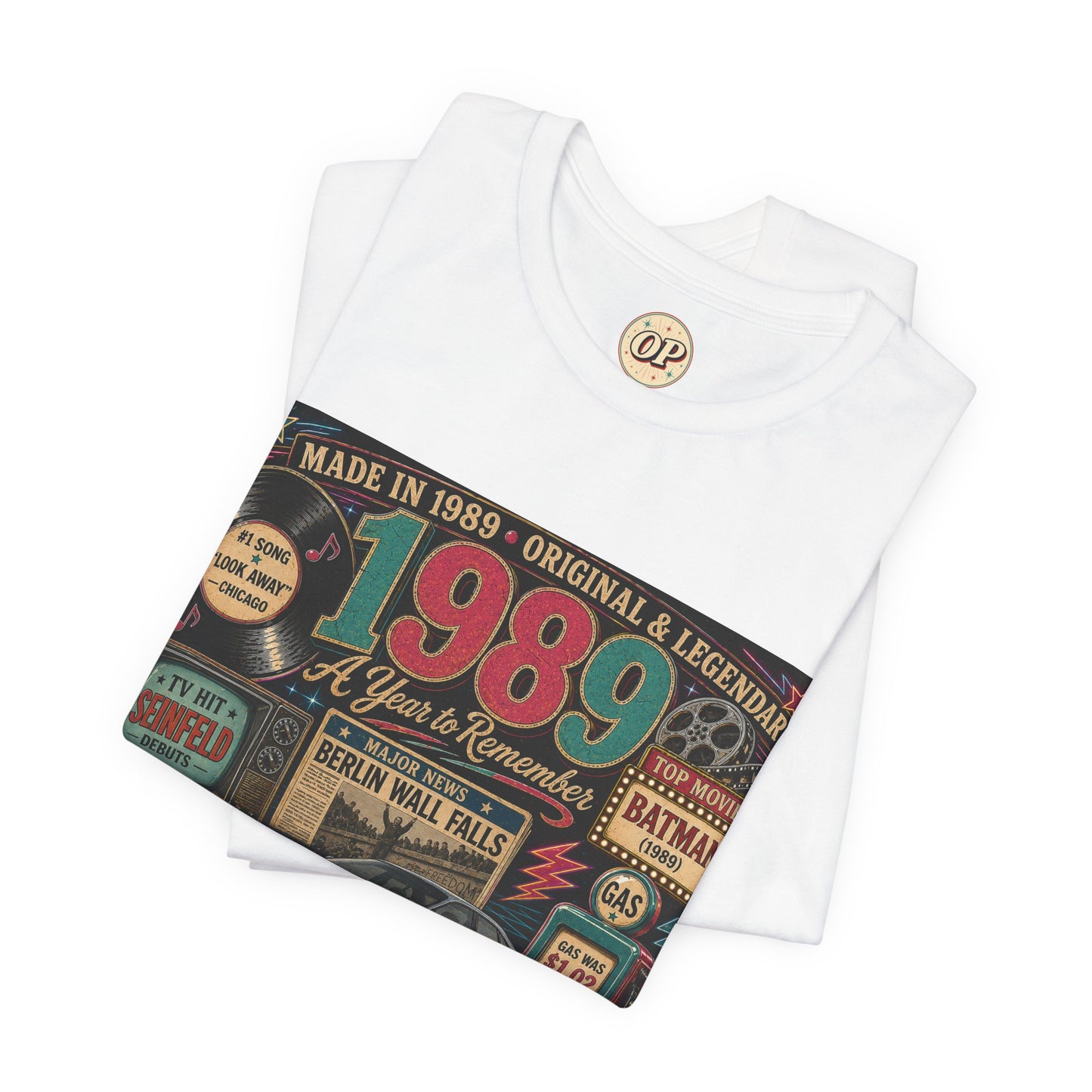1989 Classic Car T-Shirt | Born in 1989 Birthday Gift | 37th Birthday Tee for Men & Women