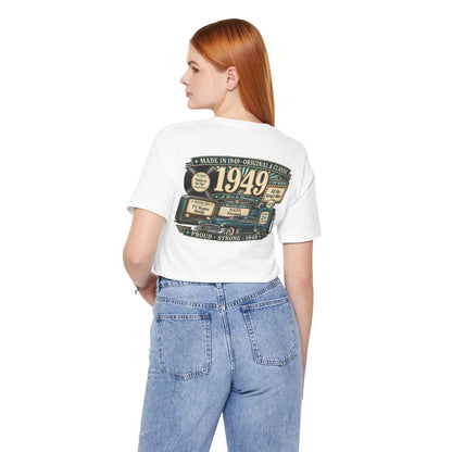 1949 Cadillac T-Shirt | Vintage Born in 1949 Gift | 77th Birthday Retro Tee for Men & Women