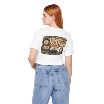1940 Classic Coupe T-Shirt | Vintage Born in 1940 Gift | 86th Birthday Retro Tee for Men & Women