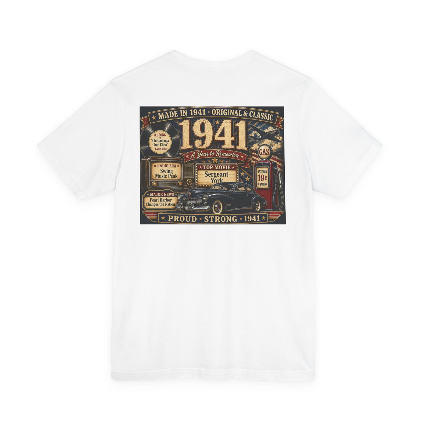 1941 Classic Cadillac T-Shirt | Vintage Born in 1941 Gift | 85th Birthday Retro Tee for Men & Women