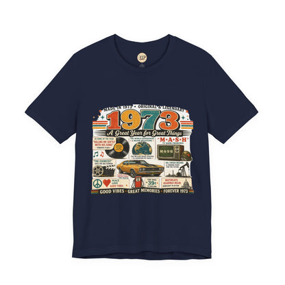 1973 Muscle Car T-Shirt | Born in 1973 Birthday Gift | 53rd Birthday Tee for Men & Women