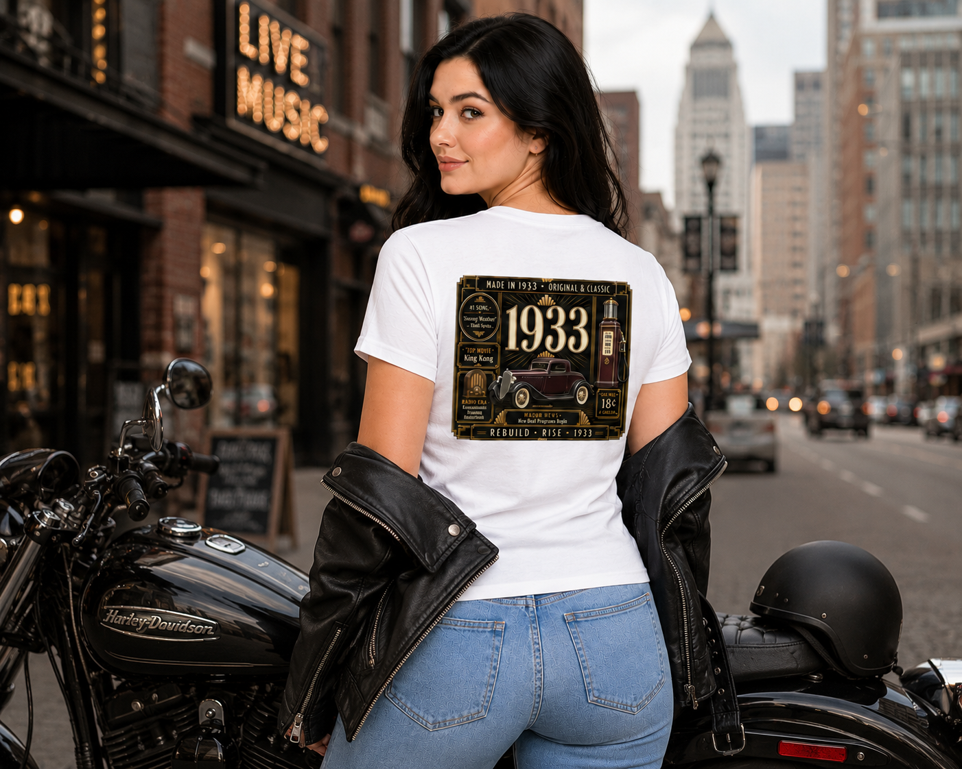 1933 Classic Truck T-Shirt | Vintage Born in 1933 Gift | 93rd Birthday Retro Tee for Men & Women