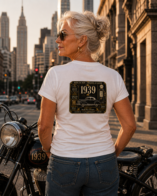 1939 Cadillac Series 62 T-Shirt | Vintage Born in 1939 Gift | 87th Birthday Retro Tee for Men & Women