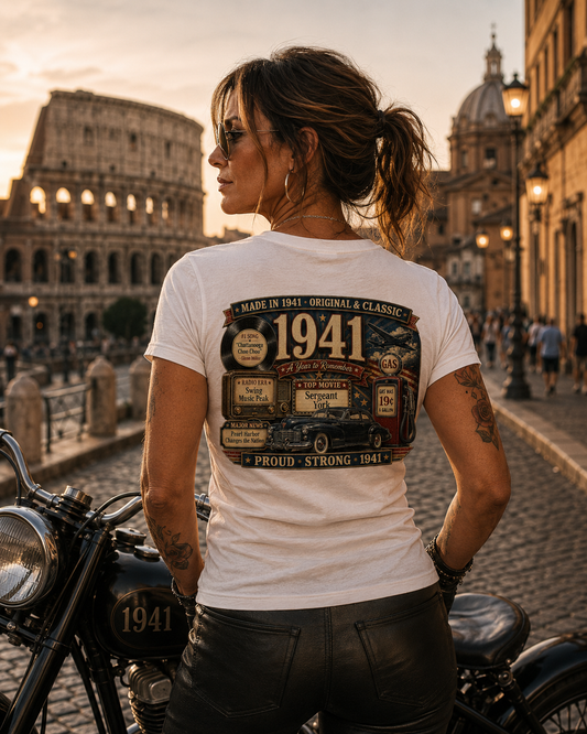 1941 Classic Cadillac T-Shirt | Vintage Born in 1941 Gift | 85th Birthday Retro Tee for Men & Women
