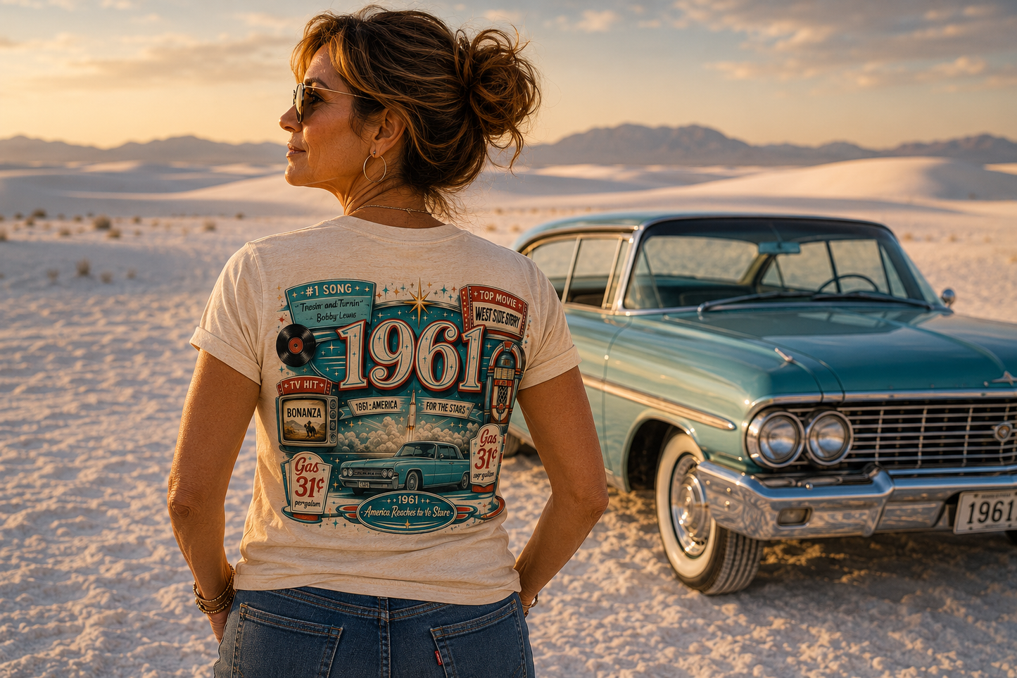1961 Lincoln Continental T-Shirt | Vintage Born in 1961 Gift | 65th Birthday Retro Tee for Men & Women