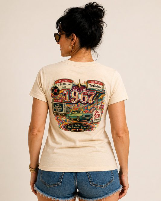 1967 Camaro T-Shirt | Vintage Born in 1967 Gift | 59th Birthday Retro Tee for Men & Women