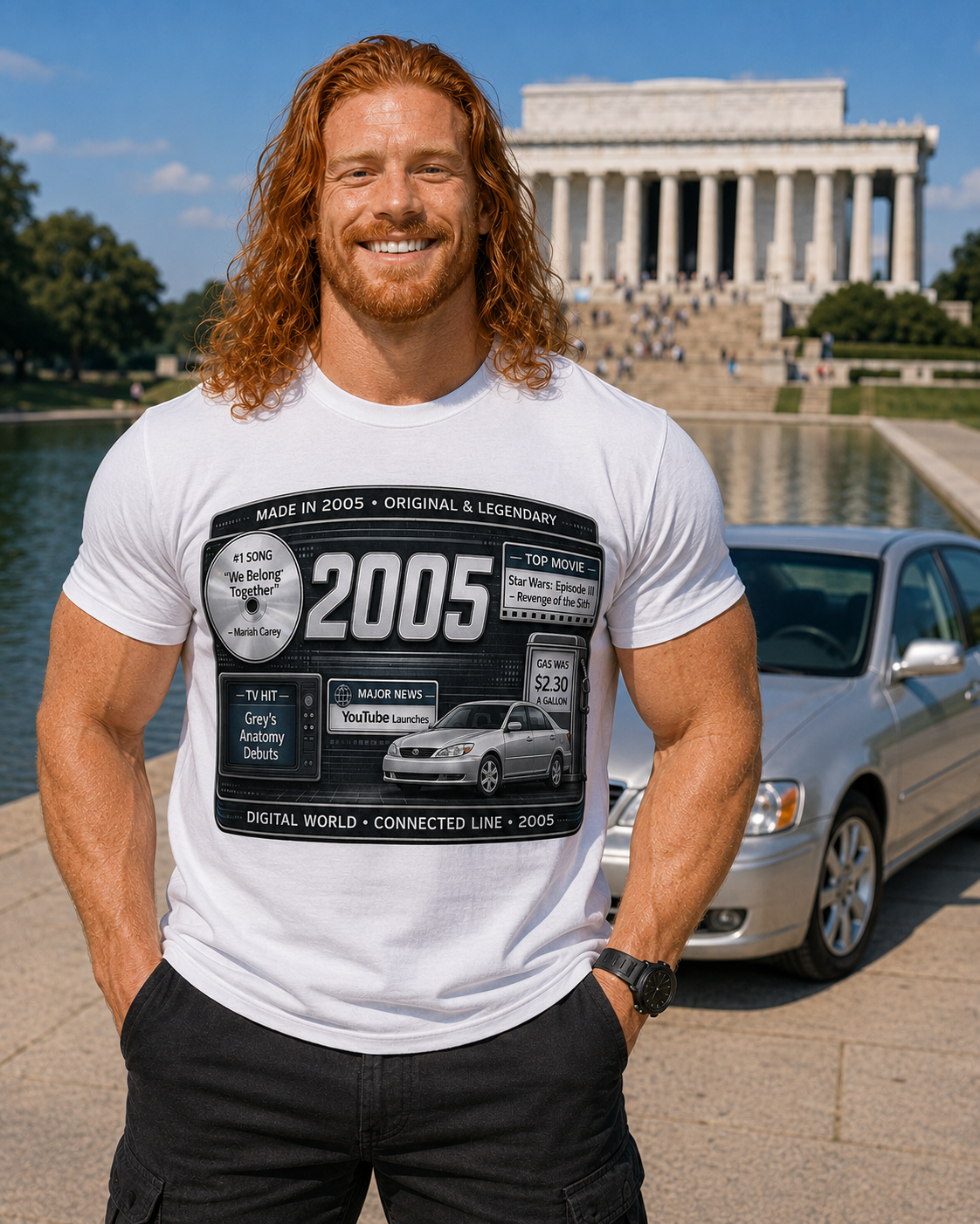 2005 Y2K Classic Car T-Shirt | Born in 2005 21st Birthday Gift | Legal Milestone Tee for Men & Women