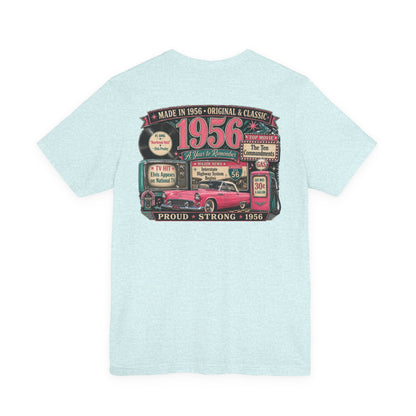1956 Thunderbird T-Shirt | Vintage Born in 1956 Gift | 70th Birthday Retro Tee for Men & Women