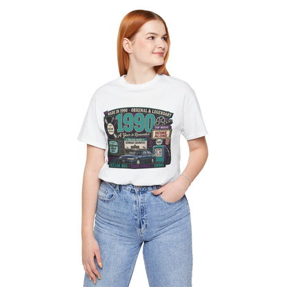 1990 Classic Car T-Shirt | Born in 1990 Birthday Gift | 36th Birthday Tee for Men & Women
