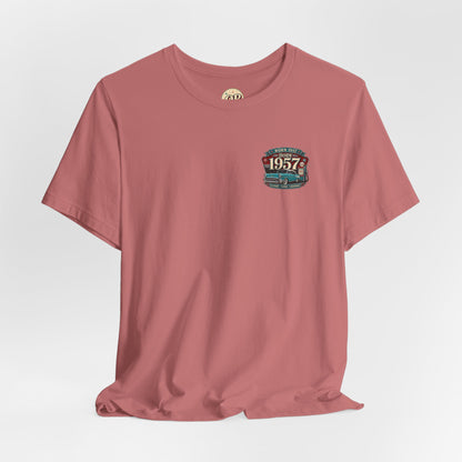 1957 Chevrolet Bel Air T-Shirt | Vintage Born in 1957 Gift | 69th Birthday Retro Tee for Men & Women