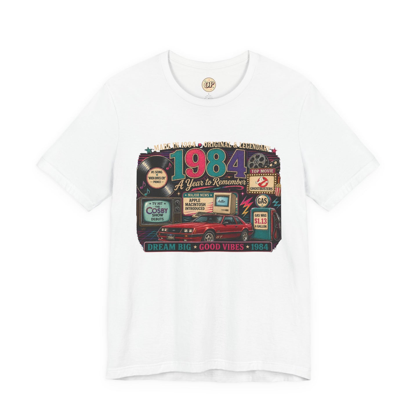 1984 Classic Sports Car T-Shirt | Born in 1984 Birthday Gift | 42nd Birthday Tee for Men & Women