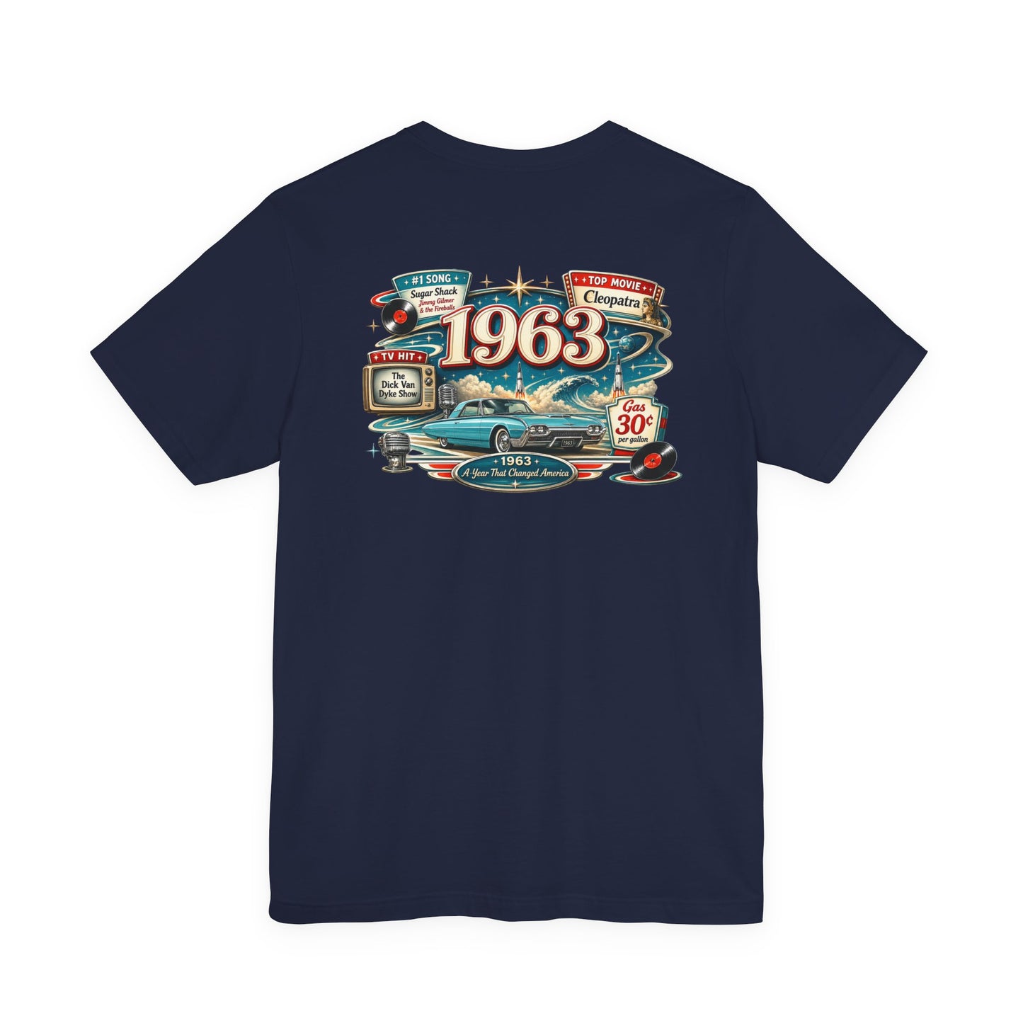 1963 Thunderbird T-Shirt | Vintage Born in 1963 Gift | 63rd Birthday Retro Tee for Men & Women