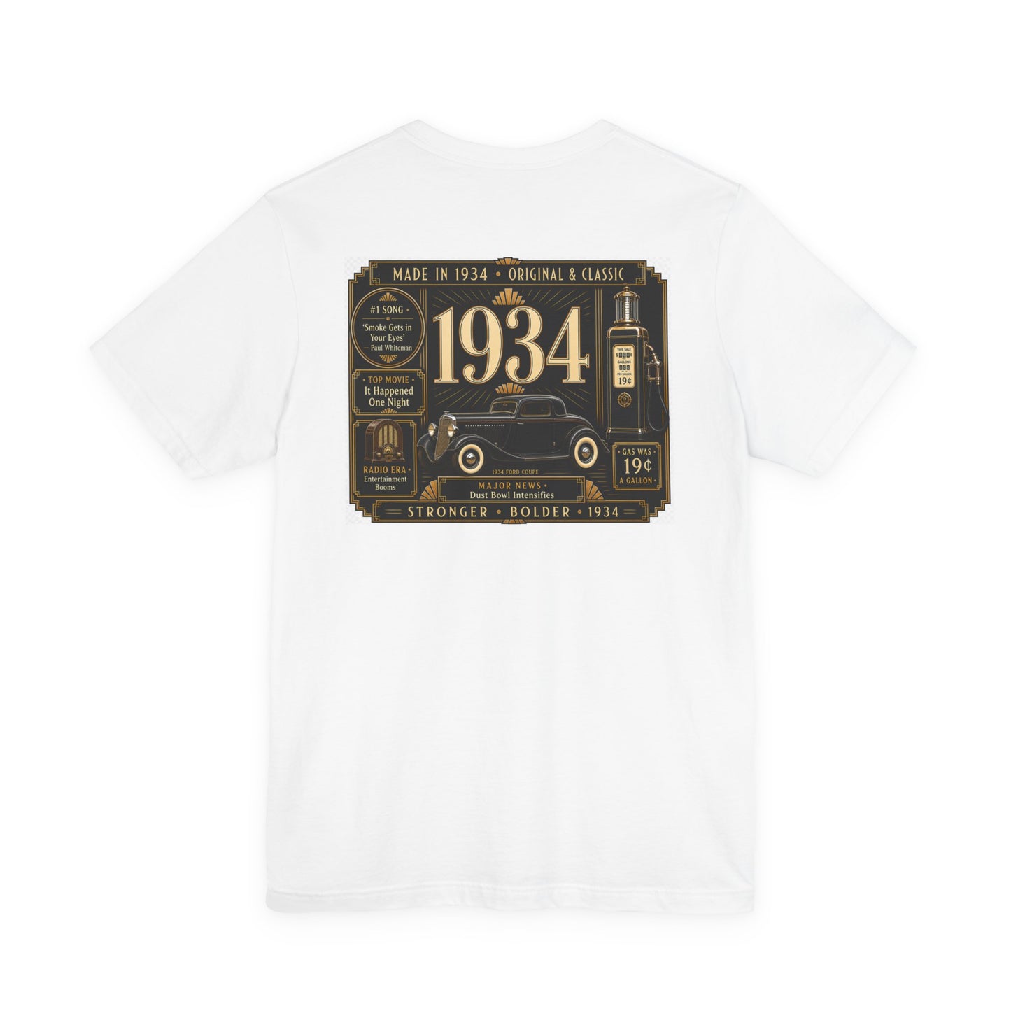 1934 Classic Truck T-Shirt | Vintage Born in 1934 Gift | 92nd Birthday Retro Tee for Men & Women