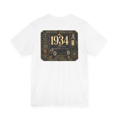 1934 Classic Truck T-Shirt | Vintage Born in 1934 Gift | 92nd Birthday Retro Tee for Men & Women