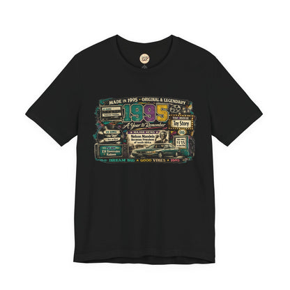 1995 Classic Car T-Shirt | Born in 1995 Birthday Gift | 31st Birthday Tee for Men & Women