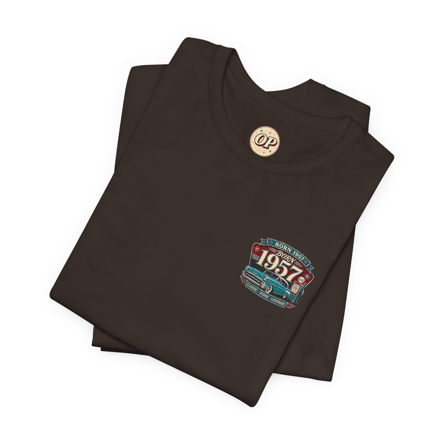 1957 Chevrolet Bel Air T-Shirt | Vintage Born in 1957 Gift | 69th Birthday Retro Tee for Men & Women