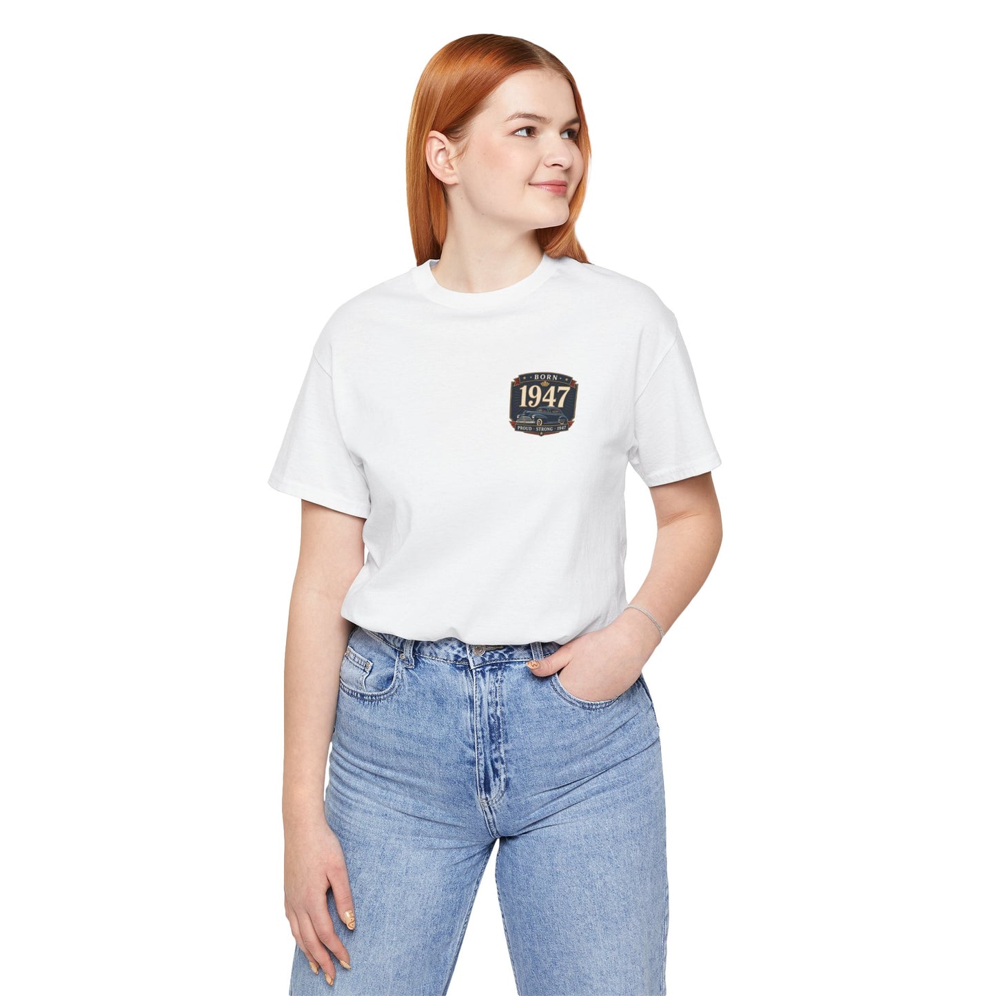 1947 Fleetline T-Shirt | Vintage Born in 1947 Gift | 79th Birthday Retro Tee for Men & Women