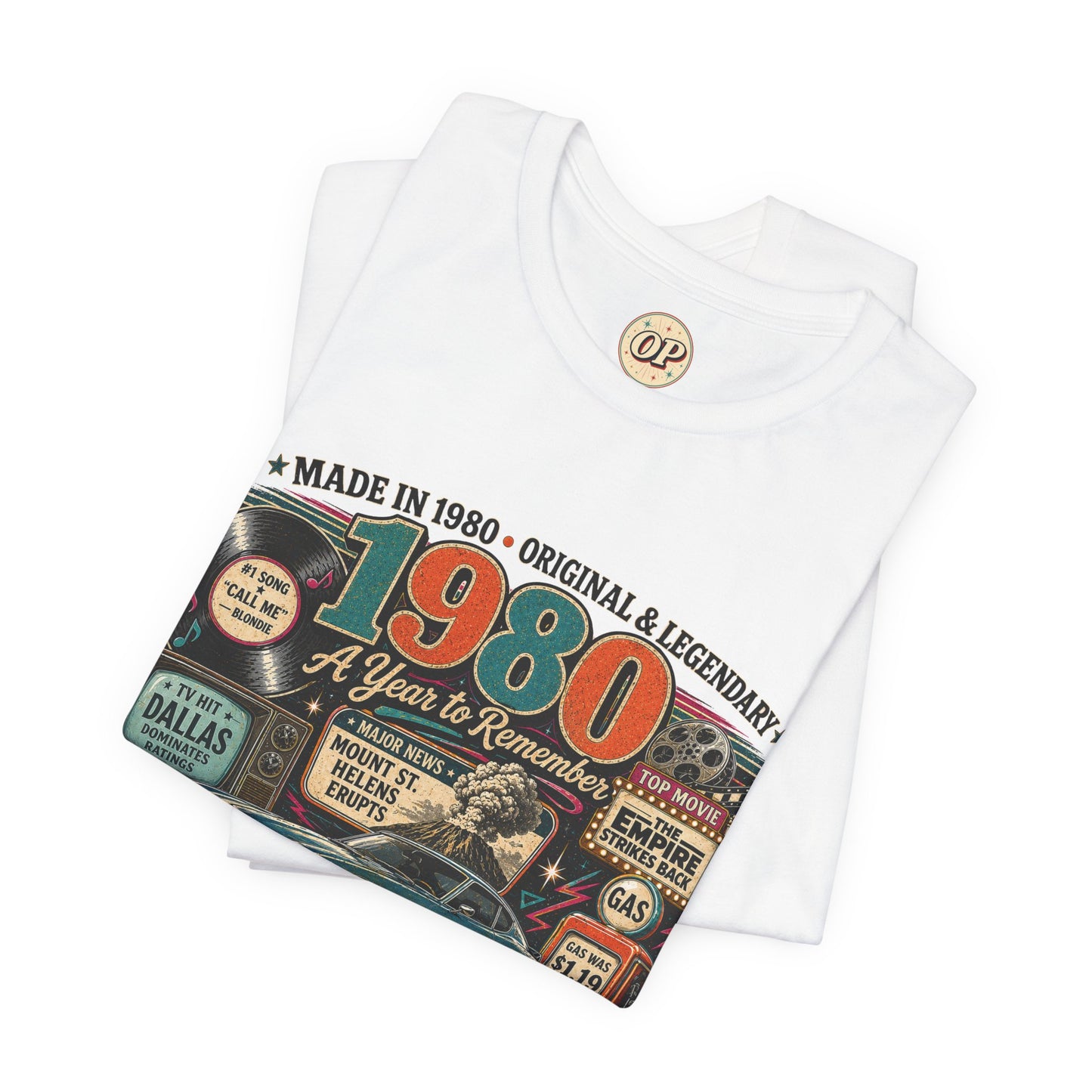 1980 Classic Sports Car T-Shirt | Born in 1980 Birthday Gift | 46th Birthday Tee for Men & Women