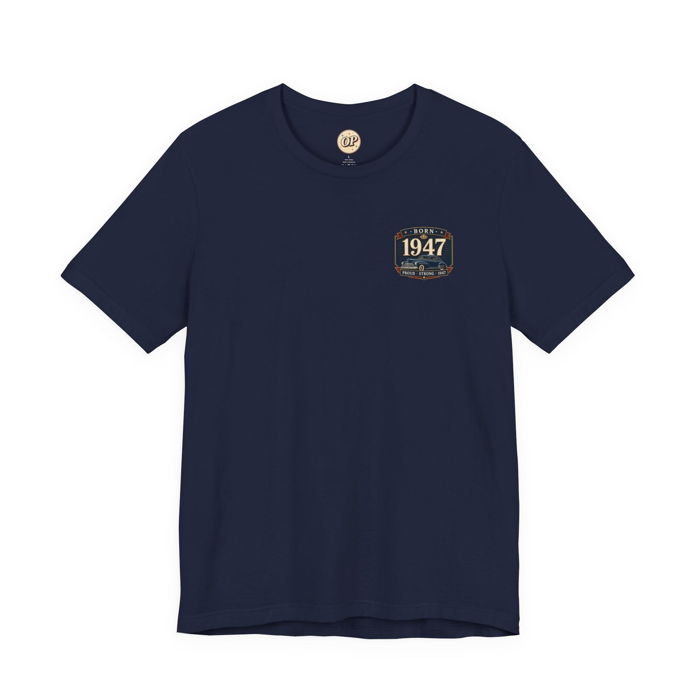 1947 Fleetline T-Shirt | Vintage Born in 1947 Gift | 79th Birthday Retro Tee for Men & Women