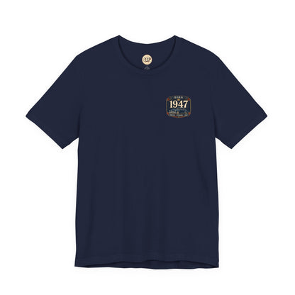 1947 Fleetline T-Shirt | Vintage Born in 1947 Gift | 79th Birthday Retro Tee for Men & Women