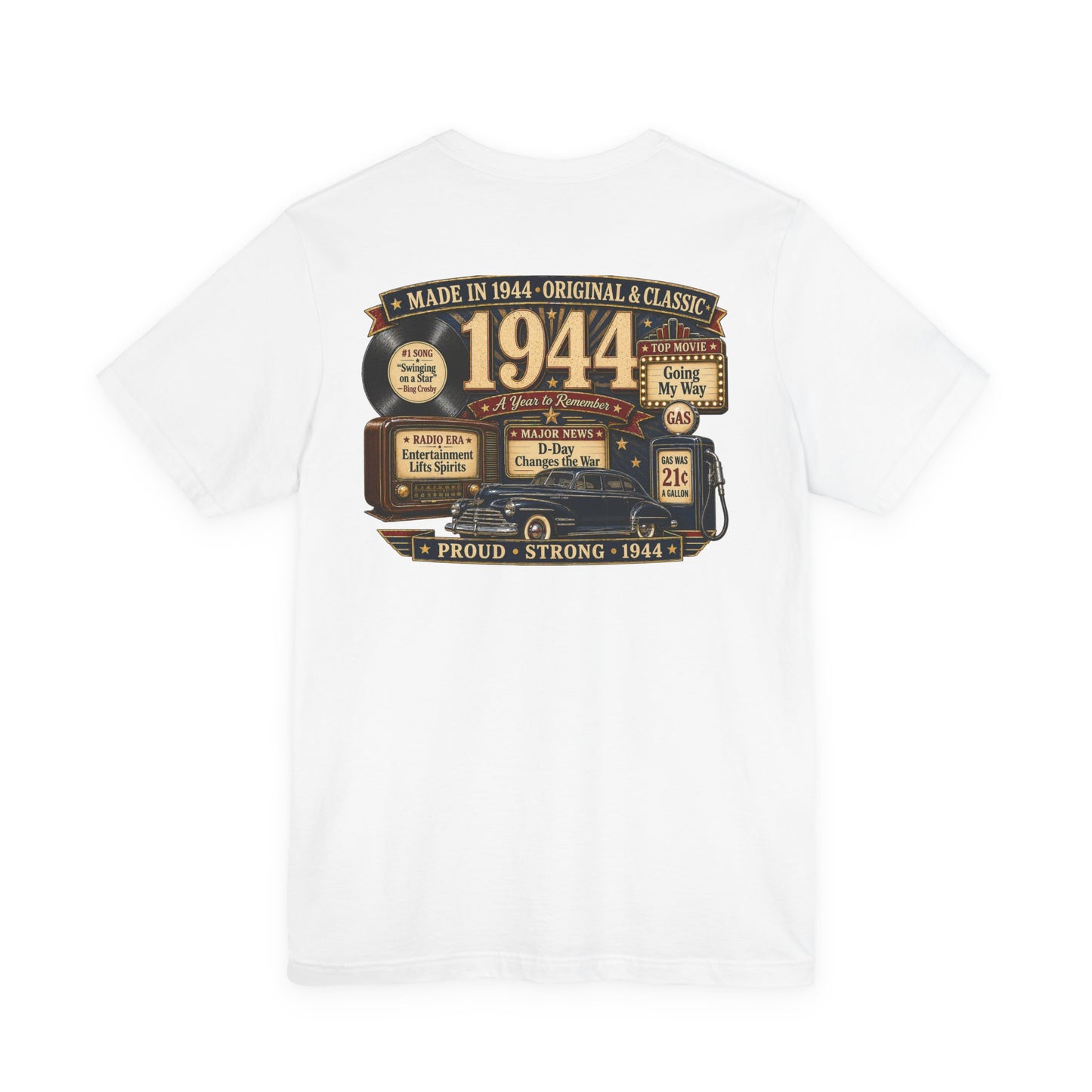 1944 Luxury Liner T-Shirt | Vintage Born in 1944 Gift | 82nd Birthday Retro Tee for Men & Women