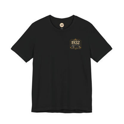 1932 Classic Roadster T-Shirt | Vintage Born in 1932 Gift | 94th Birthday Retro Tee for Men & Women