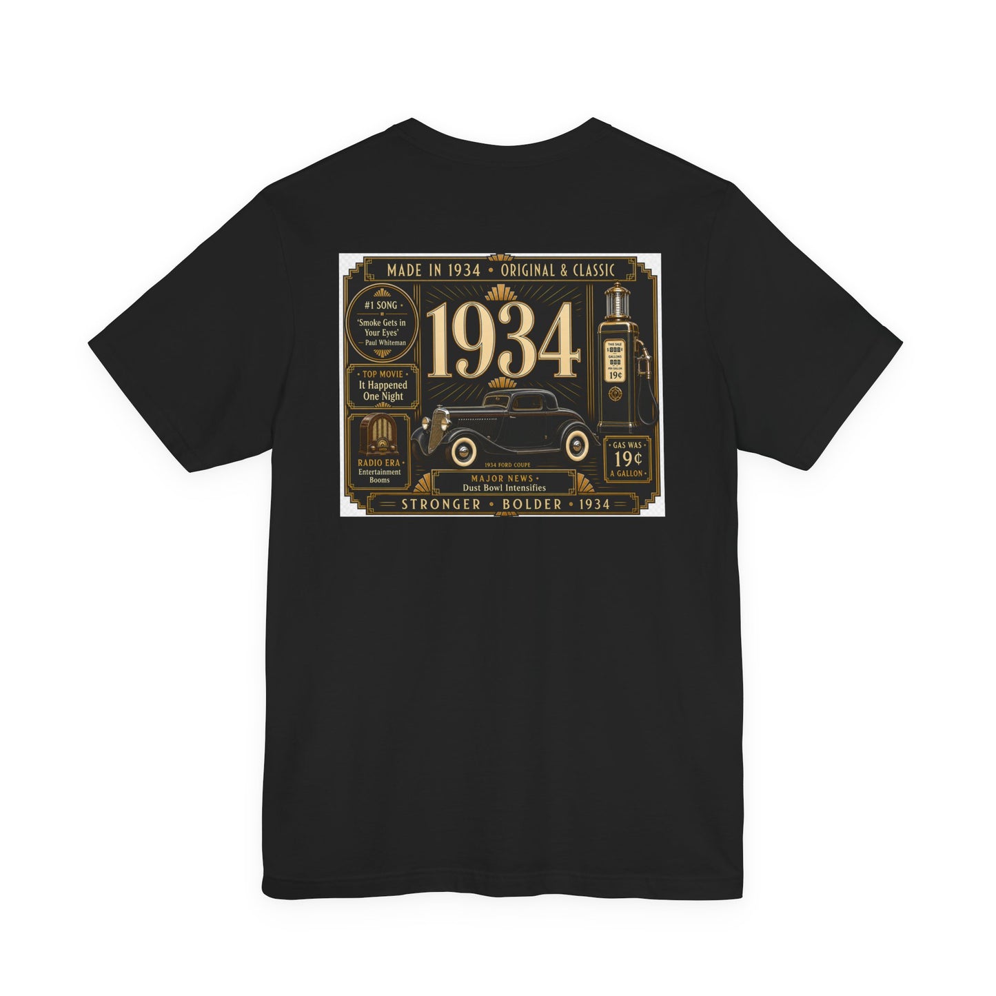 1934 Classic Truck T-Shirt | Vintage Born in 1934 Gift | 92nd Birthday Retro Tee for Men & Women
