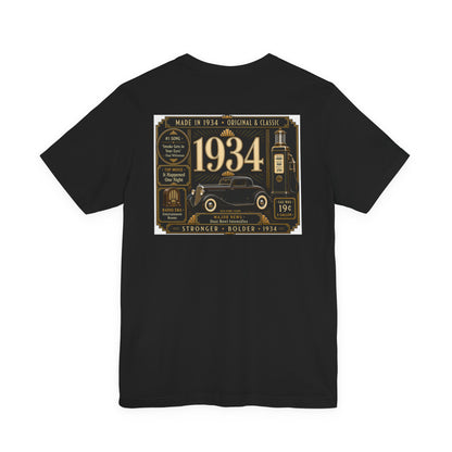 1934 Classic Truck T-Shirt | Vintage Born in 1934 Gift | 92nd Birthday Retro Tee for Men & Women