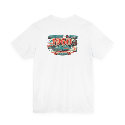 1960 Chevrolet T-Shirt | Vintage Born in 1960 Gift | 66th Birthday Retro Tee for Men & Women