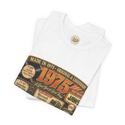 1975 Mustang II T-Shirt | Born in 1975 Birthday Gift | 51st Birthday Tee for Men & Women
