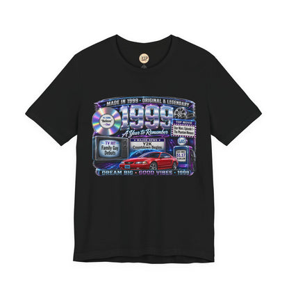1999 Classic Sports Car T-Shirt | Born in 1999 Birthday Gift | 27th Birthday Tee for Men & Women