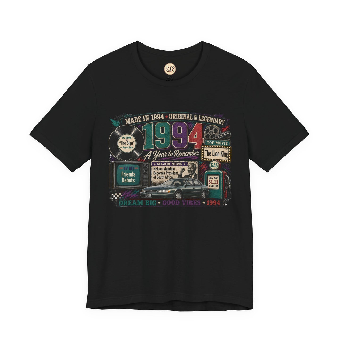 1994 Classic Car T-Shirt | Born in 1994 Birthday Gift | 32nd Birthday Tee for Men & Women