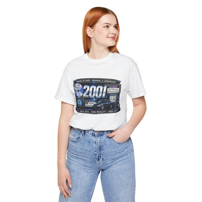 2001 Y2K Classic Car T-Shirt | Born in 2001 25th Birthday Gift | Quarter Century Milestone Tee for Men & Women