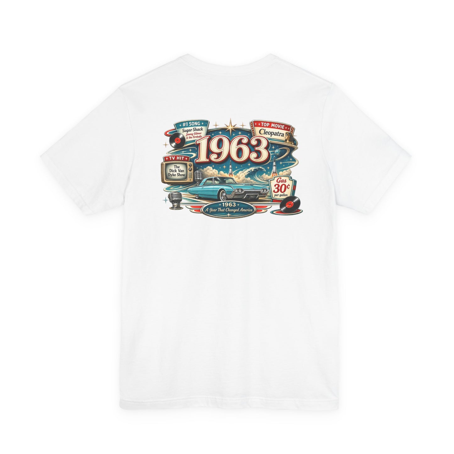 1963 Thunderbird T-Shirt | Vintage Born in 1963 Gift | 63rd Birthday Retro Tee for Men & Women