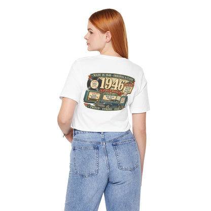 1946 Super Deluxe T-Shirt | Vintage Born in 1946 Gift | 80th Birthday Retro Tee for Men & Women