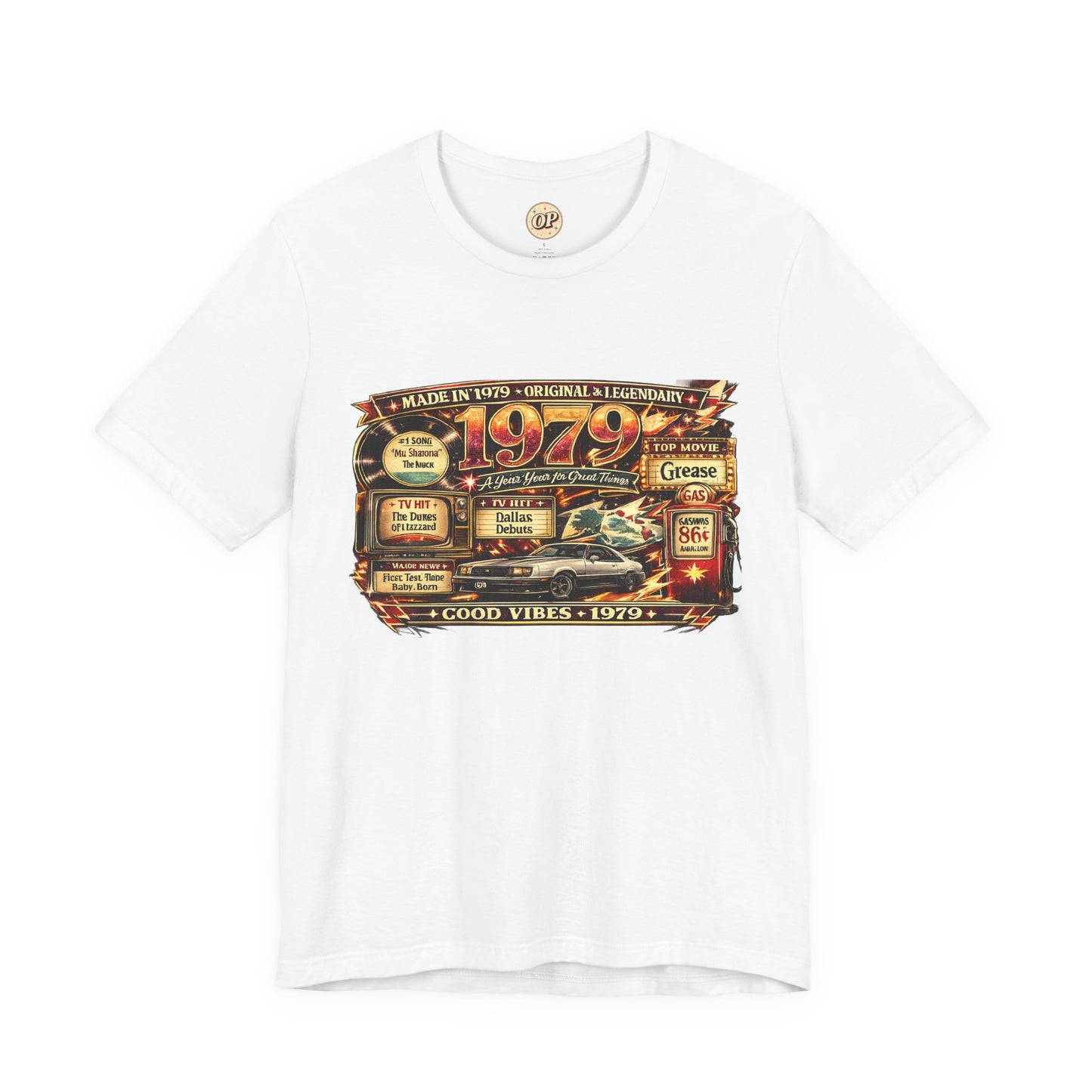 1979 Mustang T-Shirt | Born in 1979 Birthday Gift | 47th Birthday Tee for Men & Women