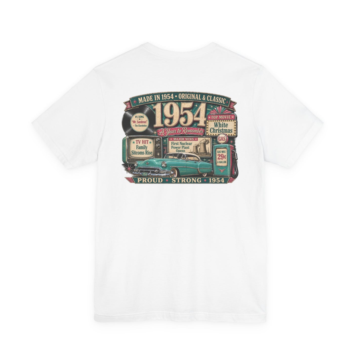 1954 Oldsmobile 88 T-Shirt | Vintage Born in 1954 Gift | 72nd Birthday Retro Tee for Men & Women