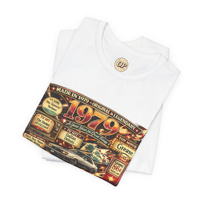 1979 Mustang T-Shirt | Born in 1979 Birthday Gift | 47th Birthday Tee for Men & Women
