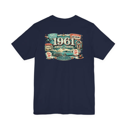 1961 Lincoln Continental T-Shirt | Vintage Born in 1961 Gift | 65th Birthday Retro Tee for Men & Women