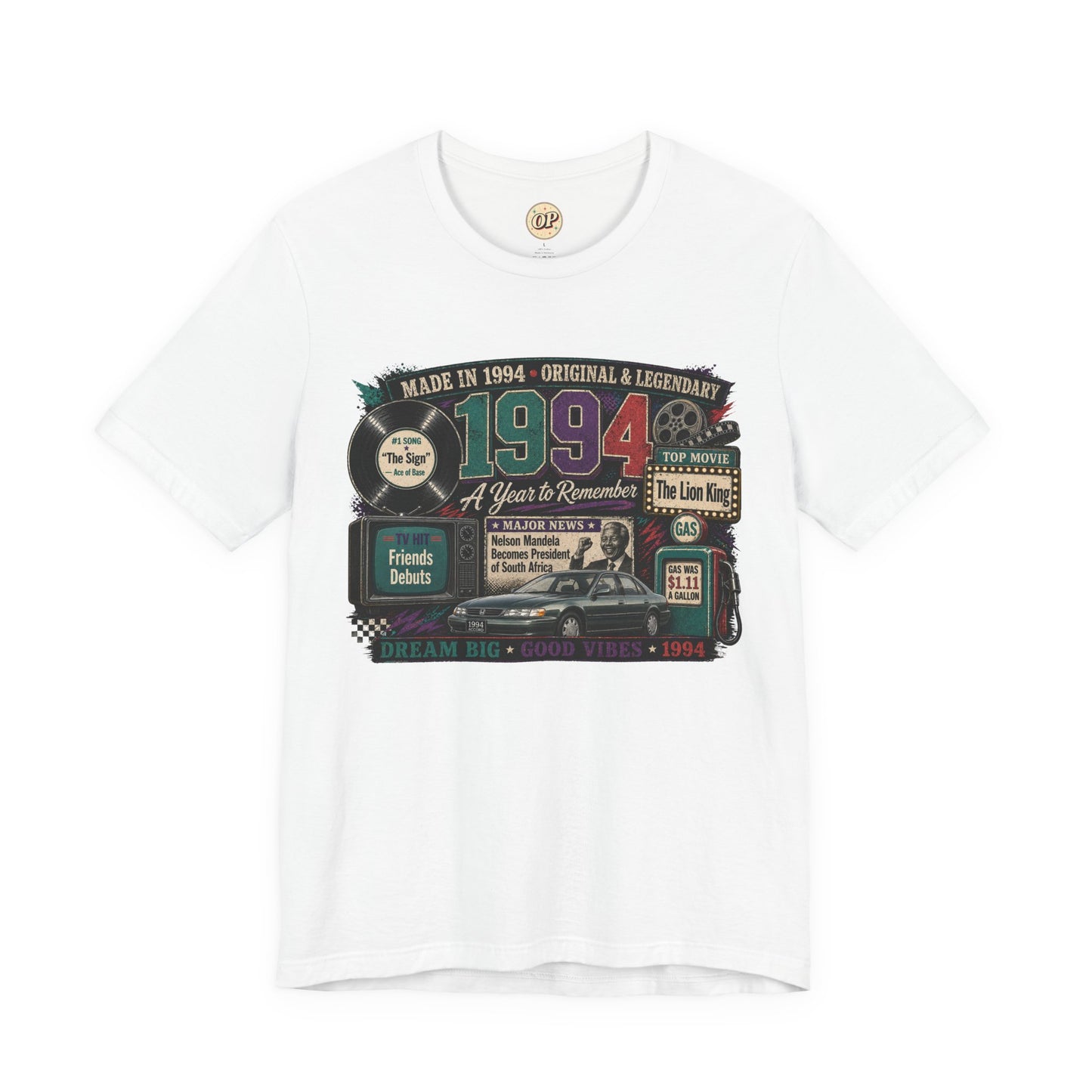 1994 Classic Car T-Shirt | Born in 1994 Birthday Gift | 32nd Birthday Tee for Men & Women