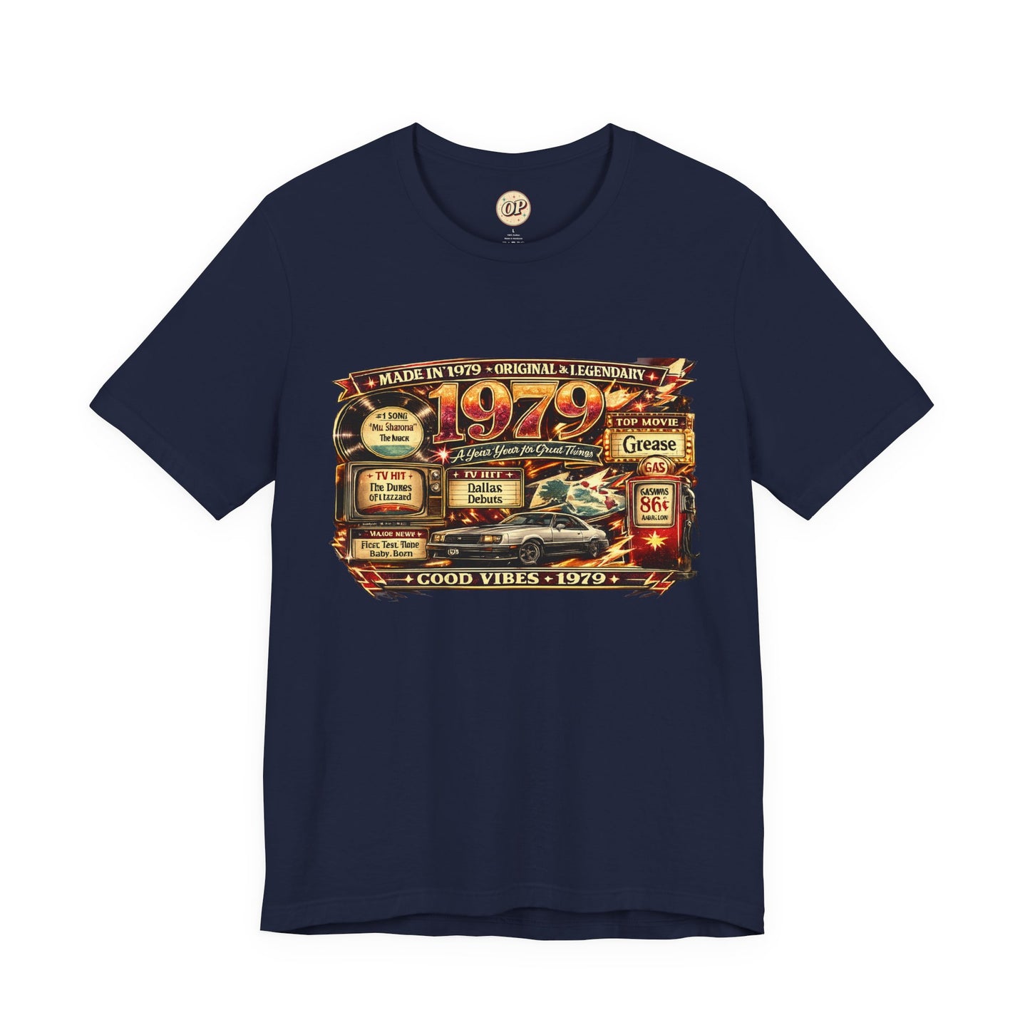 1979 Mustang T-Shirt | Born in 1979 Birthday Gift | 47th Birthday Tee for Men & Women