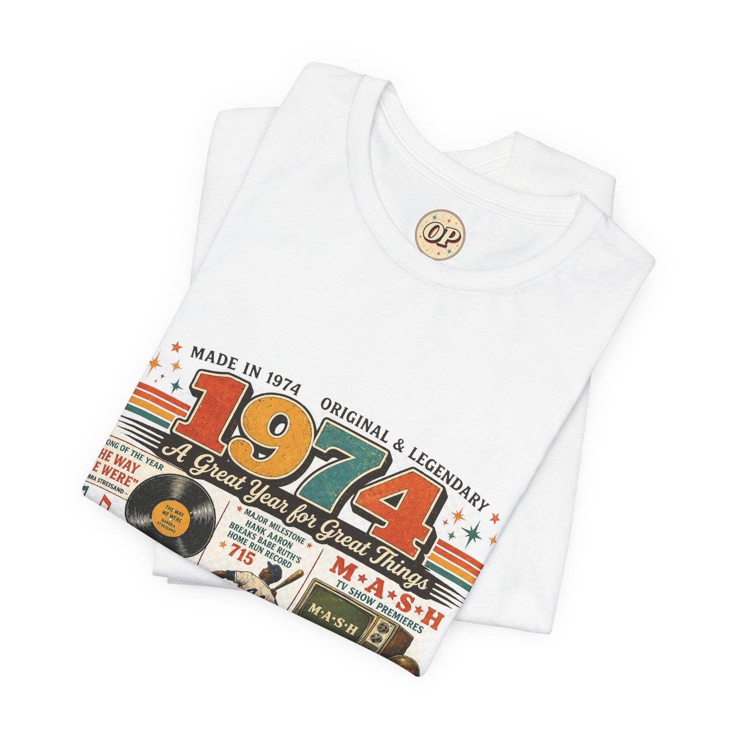 1974 Muscle Car T-Shirt | Born in 1974 Birthday Gift | 52nd Birthday Tee for Men & Women