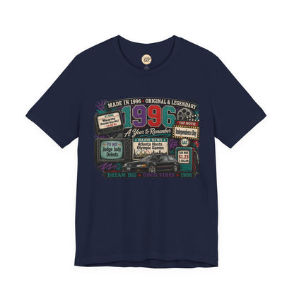 1996 Classic Car T-Shirt | Born in 1996 30th Birthday Gift | Milestone Birthday Tee for Men & Women