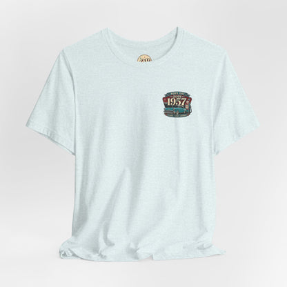 1957 Chevrolet Bel Air T-Shirt | Vintage Born in 1957 Gift | 69th Birthday Retro Tee for Men & Women