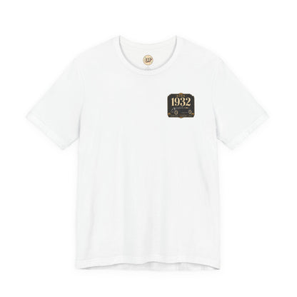 1932 Classic Roadster T-Shirt | Vintage Born in 1932 Gift | 94th Birthday Retro Tee for Men & Women